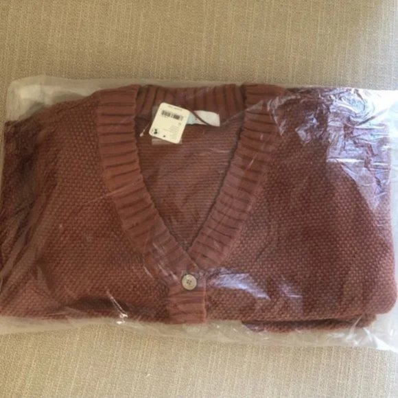 FREE PEOPLE Hailee Cardi Set - BRUN - NWT - Picture 5 of 5